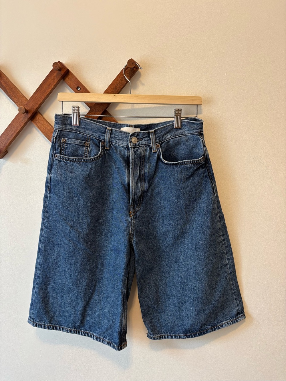 COS Dark Blue Denim Shorts - Classic Five-Pocket Style